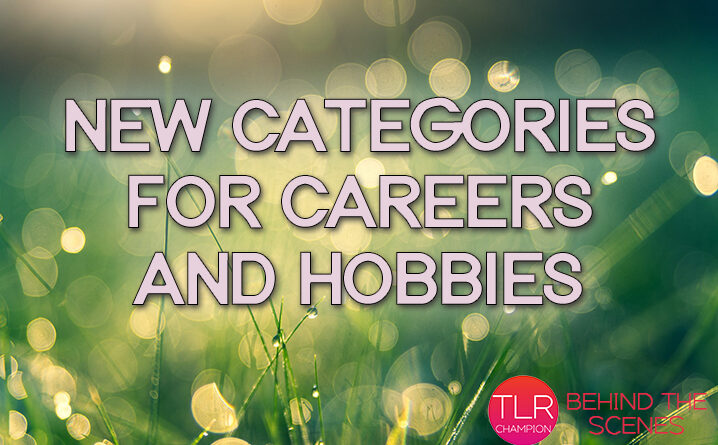 New Categories For Careers And Hobbies