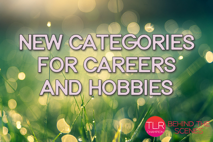 New Categories For Careers And Hobbies