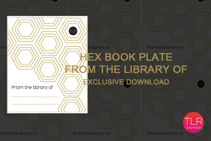 Hex Book Plate from the library of featured
